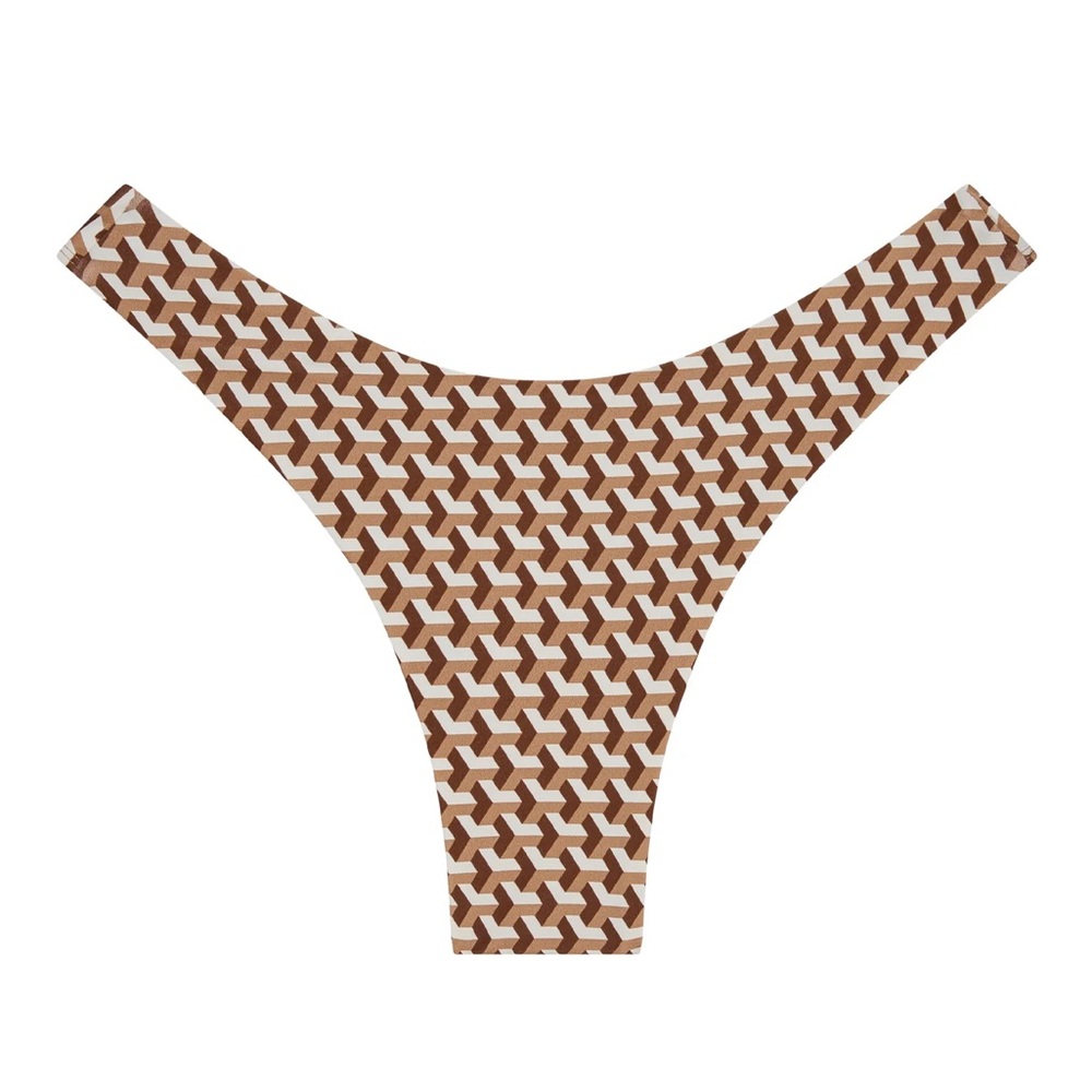 Monday Swimwear Byron Bottom - Husk Geo